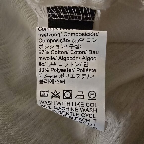 Bohemela Henley Short Sleeve Top Applique Womens XL White NWOT - Picture 6 of 6